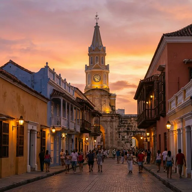 Travel view representing Cartagena in Bolívar, Colombia